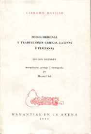 Cubierta para Poesía original y traducciones griegas, latinas e italianas