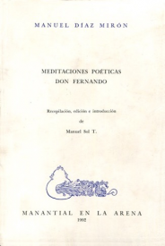 Cubierta para Meditaciones poéticas / Don Fernando