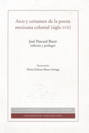Cubierta para Arco y certamen de la poesía mexicana colonial (siglo XVII)