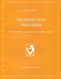 Cubierta para Dieciocho duos para violín: (Material didáctico para alumnos de iniciación musical)