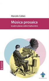 Cubierta para Música prosaica (cuatro piezas sobre traducción)