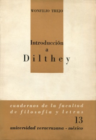 Cubierta para Introducción a Dilthey