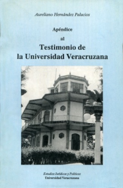 Cubierta para Apéndice al testimonio de la Universidad Veracruzana