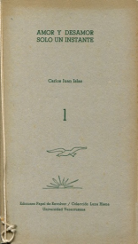 Cover for Amor y desamor sólo un instante