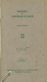 Cubierta para Himnario y confesión de amor