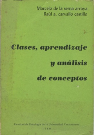 Cubierta para Clases, aprendizaje y análisis de conceptos