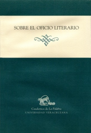 Cubierta para Sobre el oficio literario