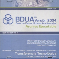 Cubierta para Base de datos urbano ambientales: Archivo ejecutable