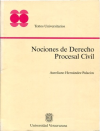 Cubierta para Nociones de derecho procesal civil