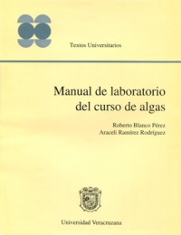 Cubierta para Manual de laboratorio del curso de algas