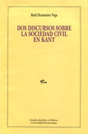 Cubierta para Dos discursos sobre la sociedad civil en Kant