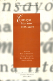 Cubierta para Ensayo literario mexicano