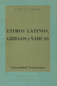 Cubierta para Étimos latinos, griegos y nahuas