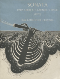 Cubierta para Sonata para oboe o clarinete y piano (1970)