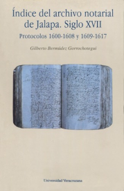Cubierta para Índice del archivo notarial de Jalapa. Siglo XVII: Protocolos 1600-1608 y 1609-1617